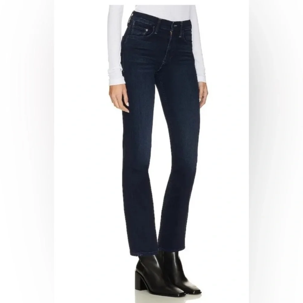 Mother The Mid Rise Rider Ankle Jeans in Karaoke in Kyoto Size 30 Dark Wash - Picture 2 of 10